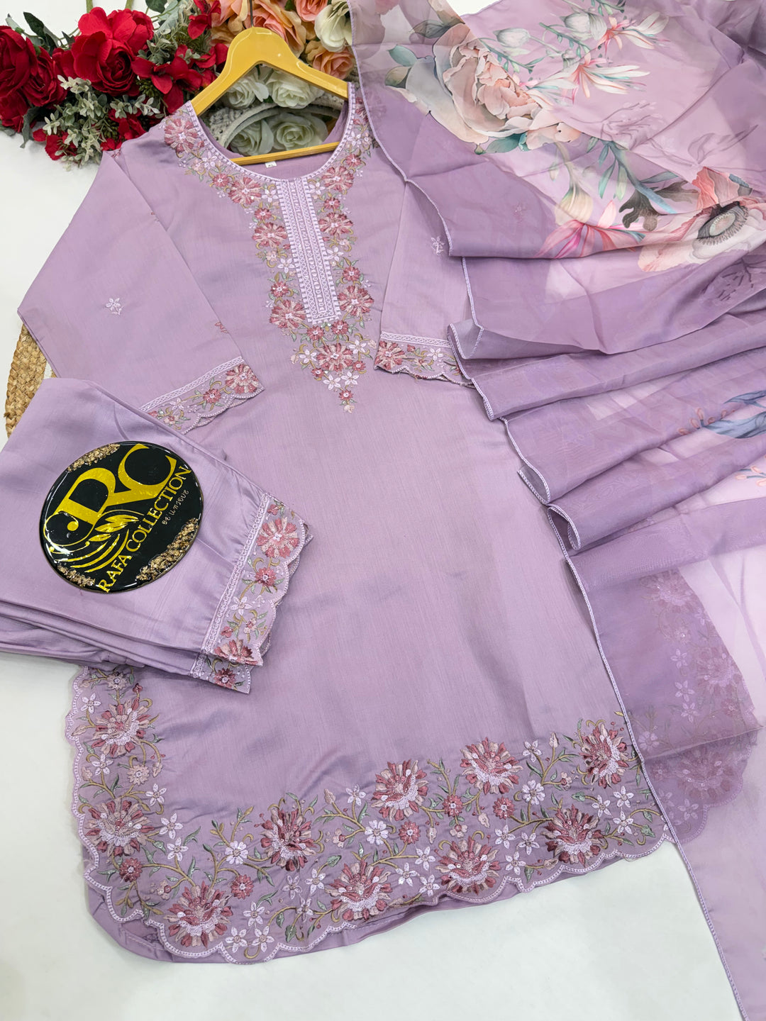 Cotton Embroided suits 005