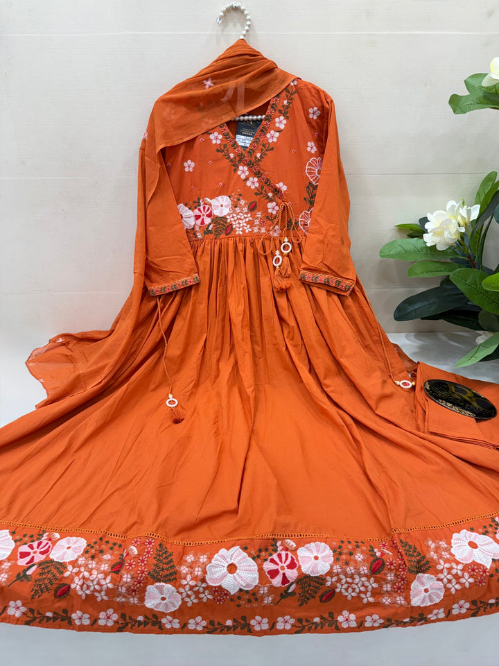 Cotton Anarkali suit’s