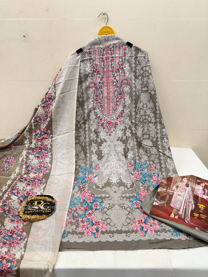 Cotton embroidered suits 2859
