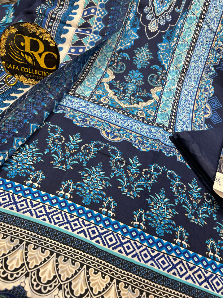 Cotton unstitched suits 2855