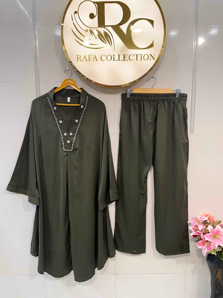 Imported satin co-ord set 2180