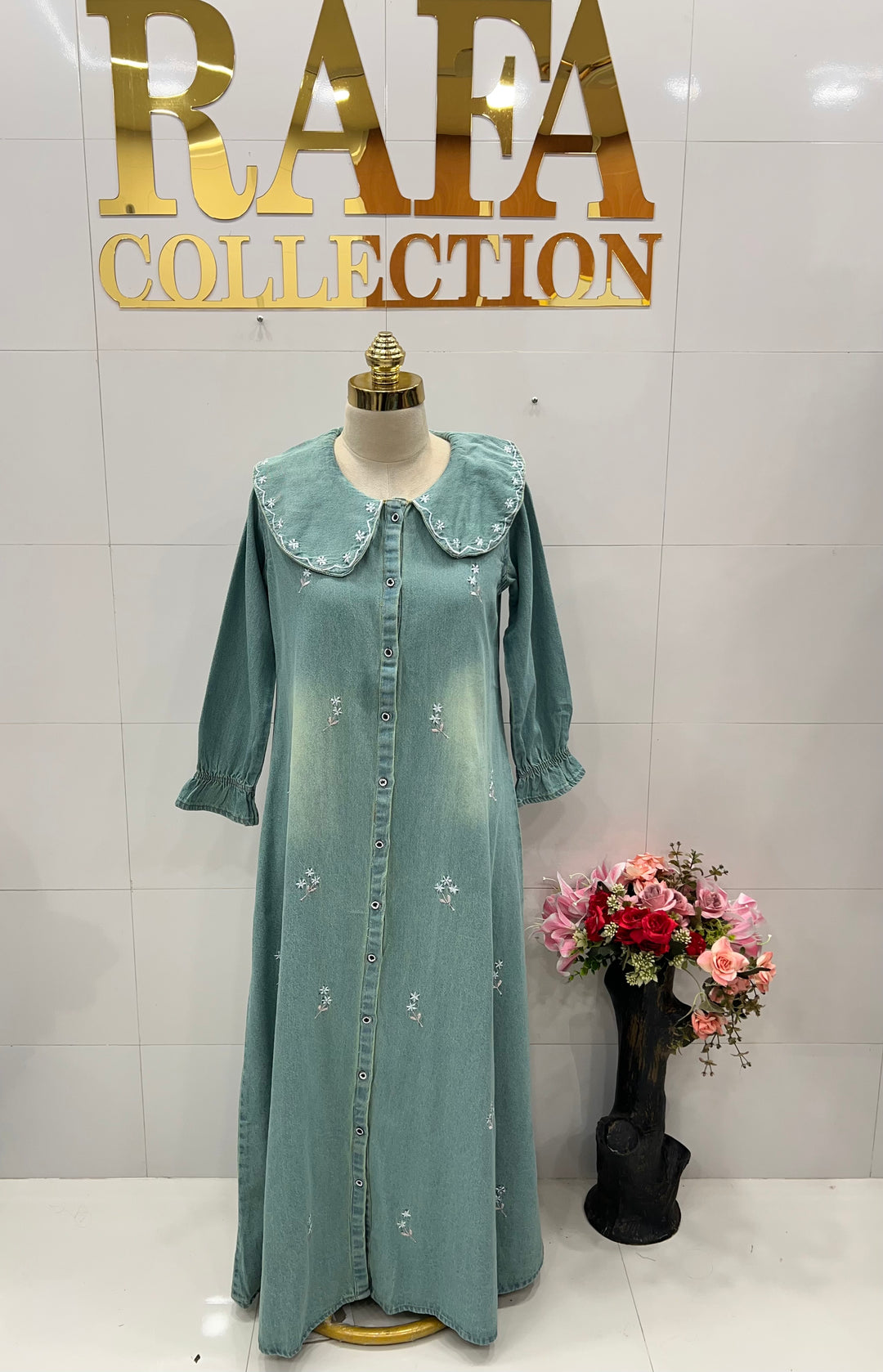 Denim long Gown 2760