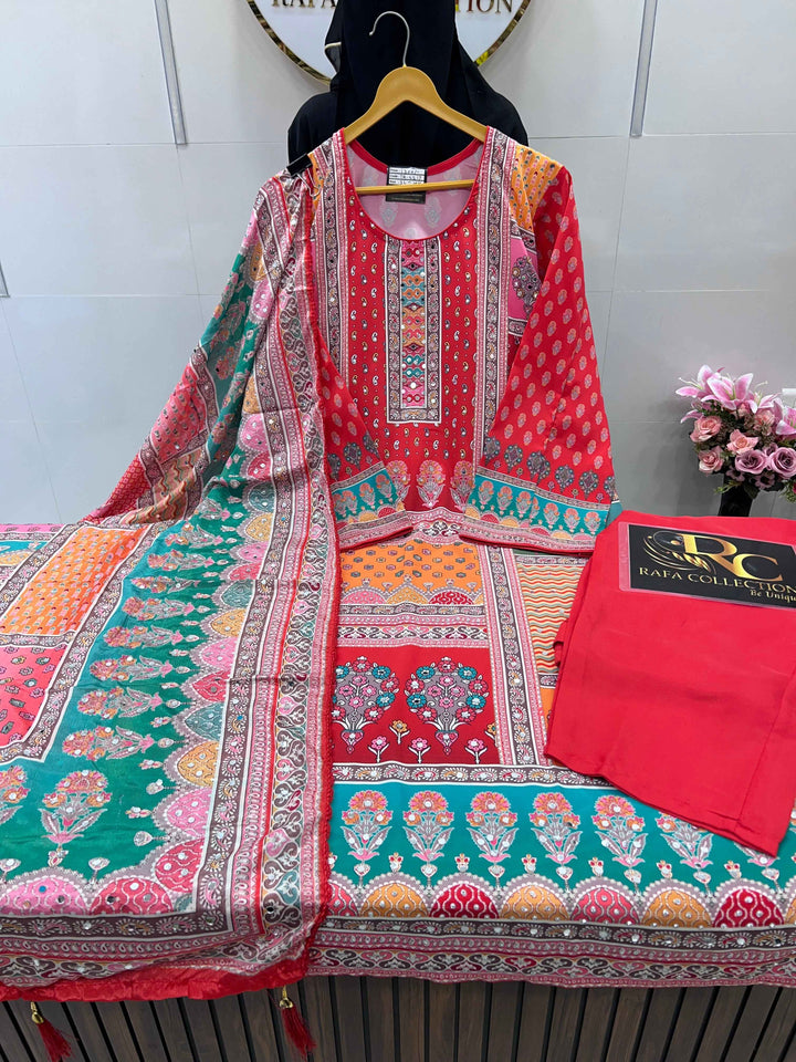 Sagar Multi mirror Suit 2217