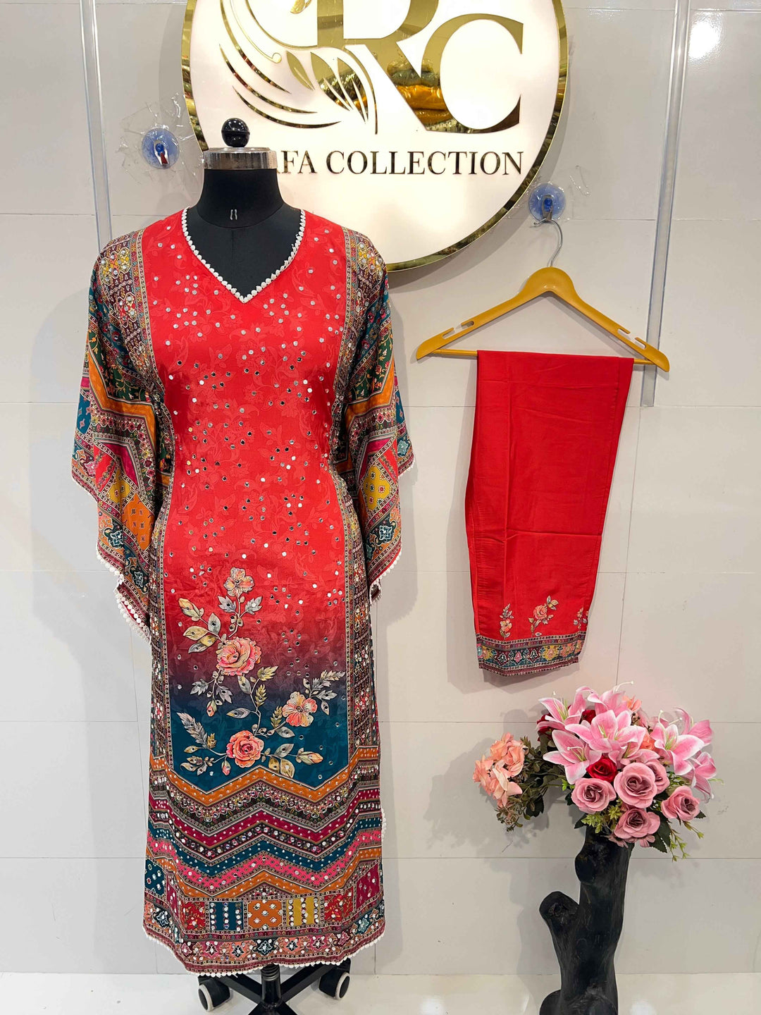 Prachi Mirror Work Kaftan Set 2011