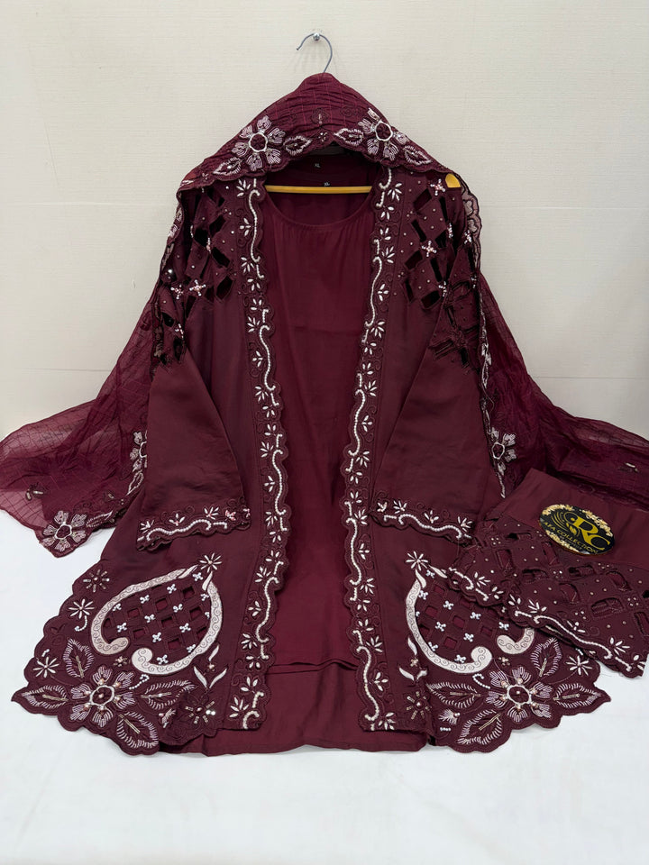 Premium cutwork suit 3017