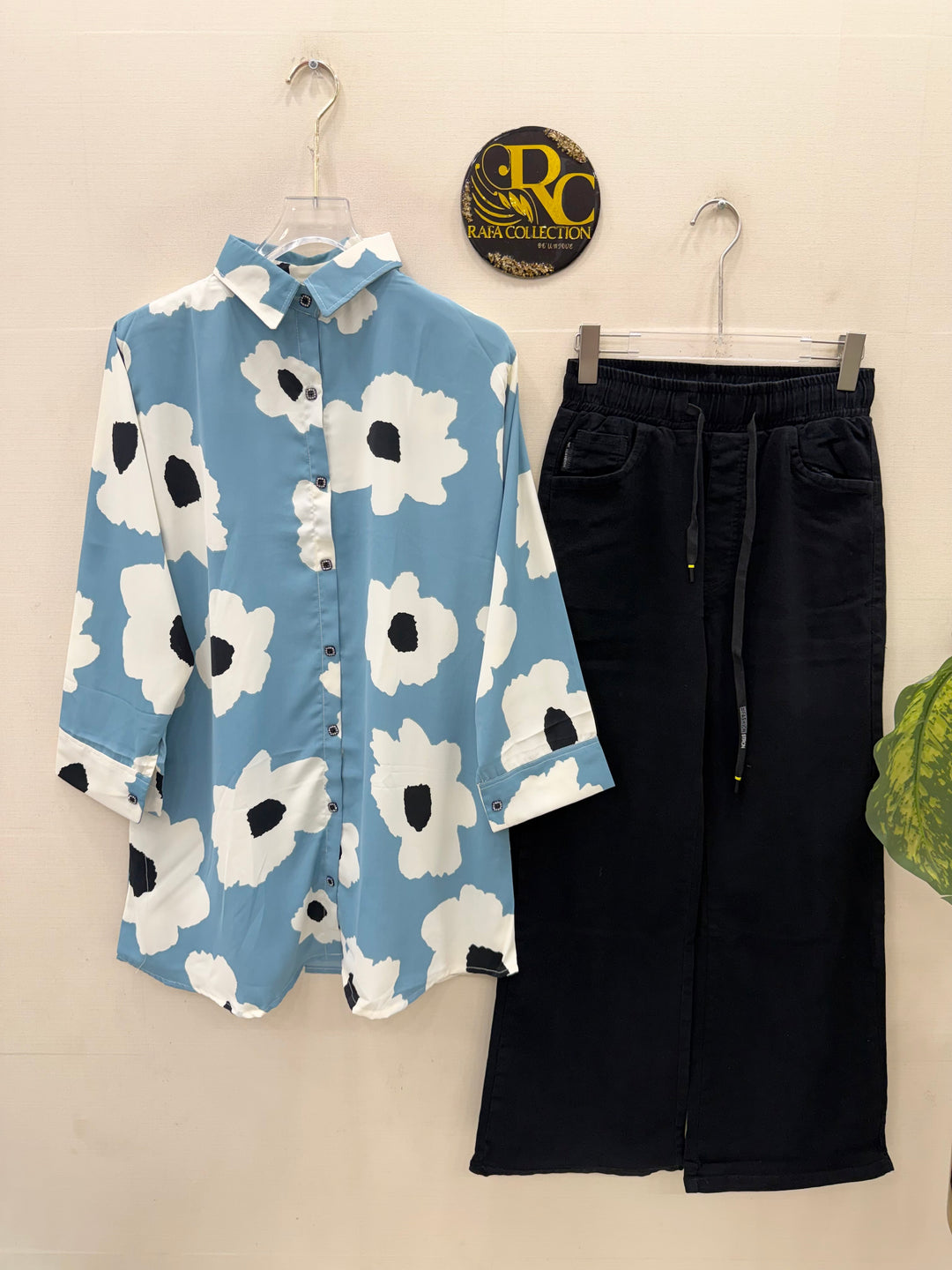 Korean denim cargo Sets