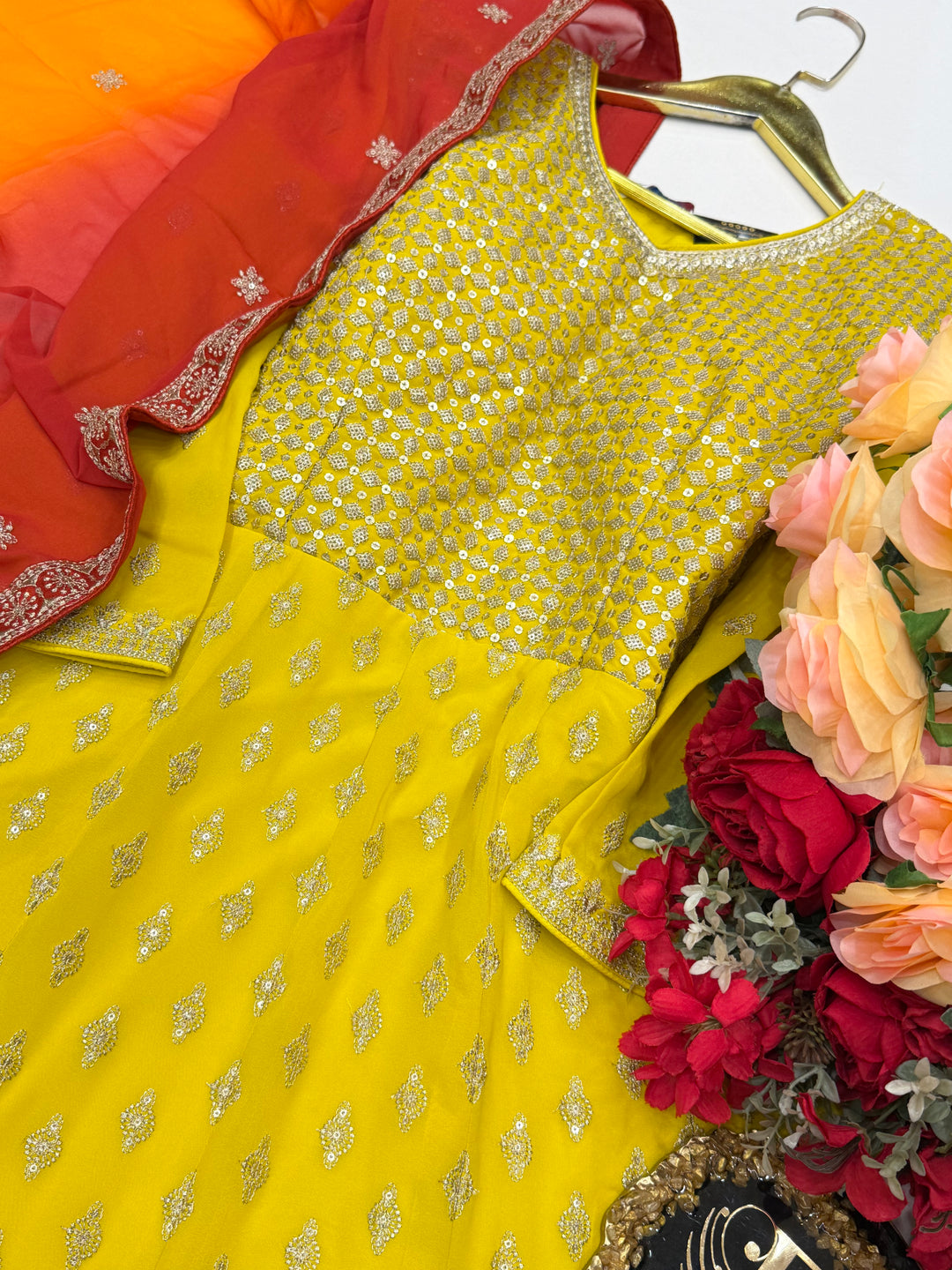 Heavy georgette gown