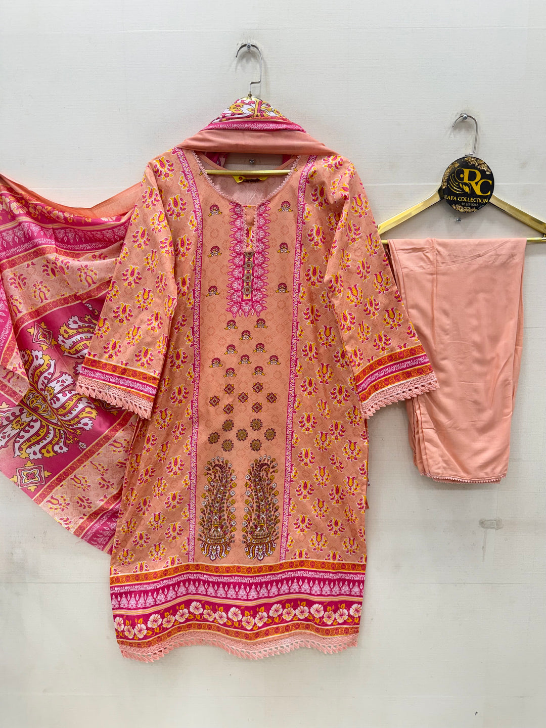 Semi Cotton printed Suits