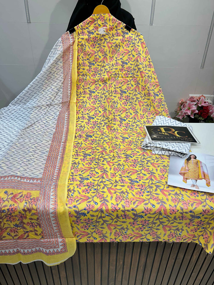 Cotton Printed suit 11546