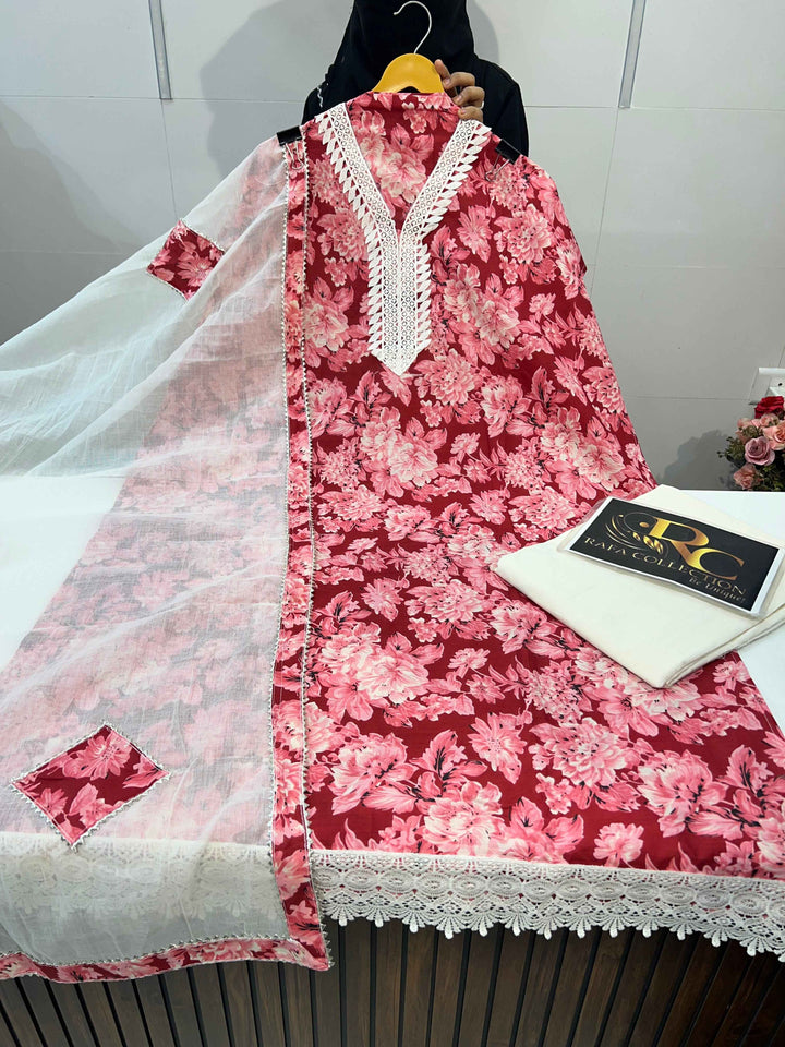 Cotton floral suits 2138