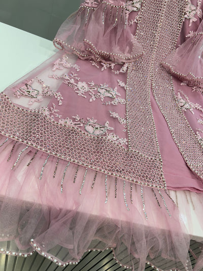 Bridal frill dress 1011