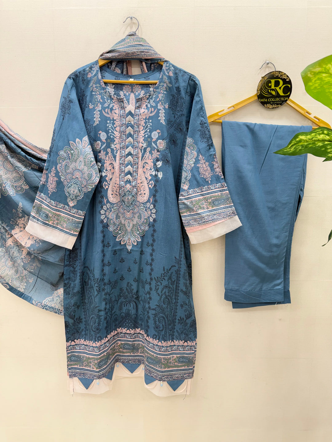 Cotton Pearl Work Suit for Women
 7011