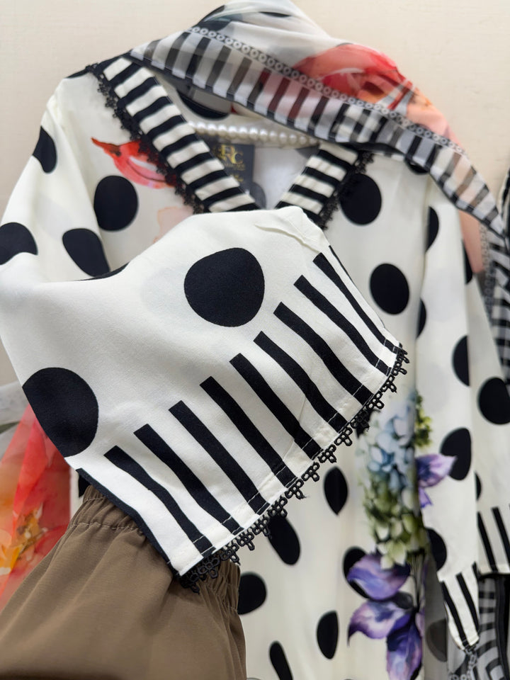 Polka Dot Farshi Salwar Suits