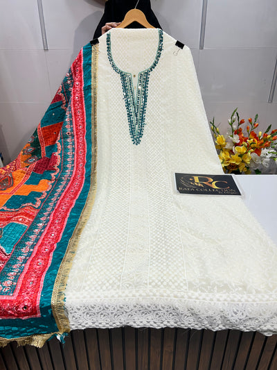 Georgette Unstich Suit 1337