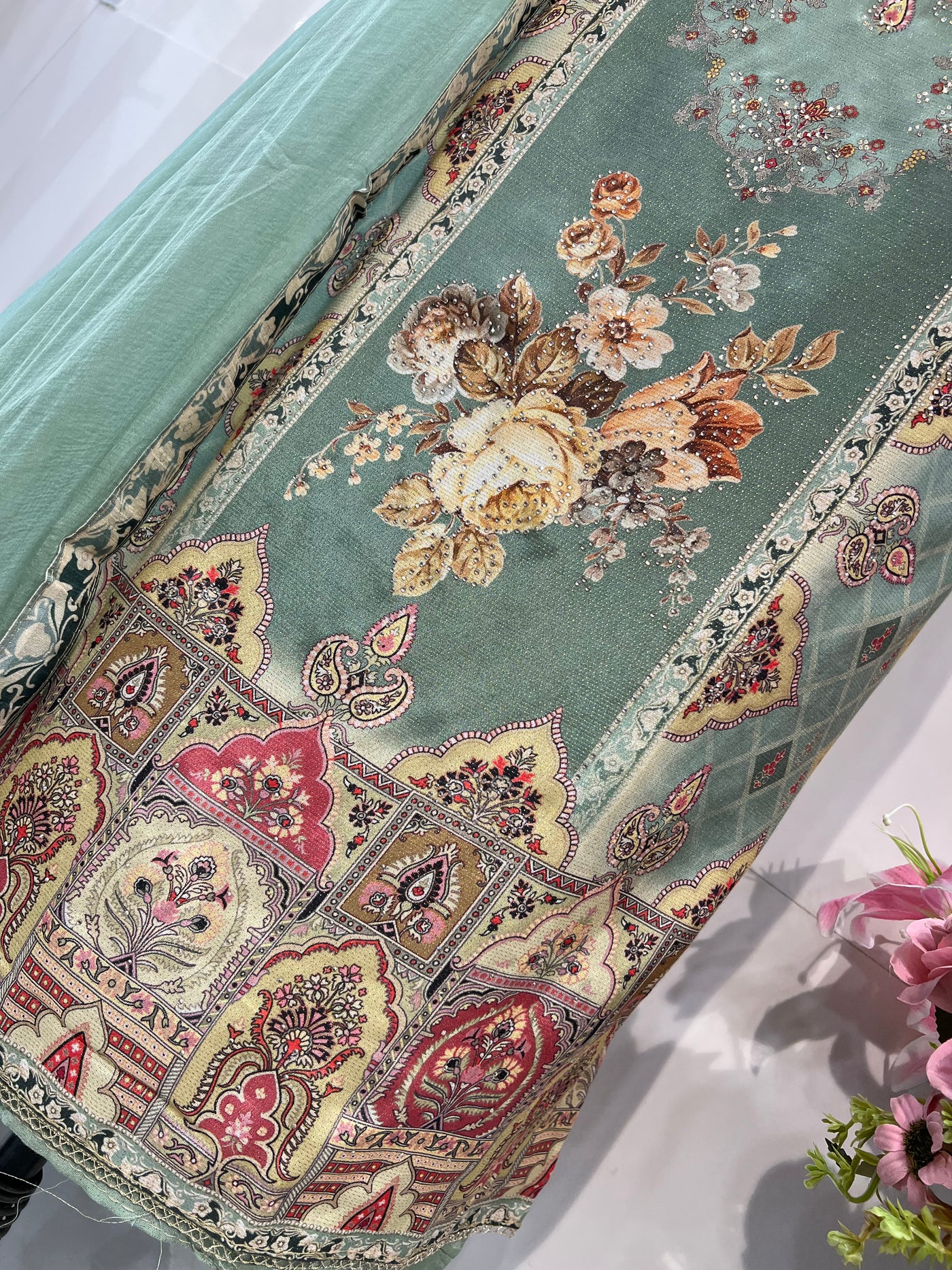 Muslin unstitched Suits 1880