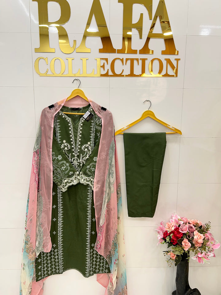 Pakistani patch work suit 2719