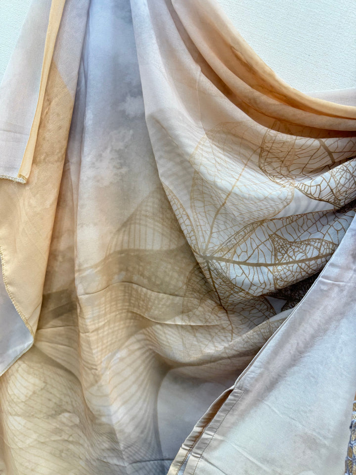 Satin embroidered Suits