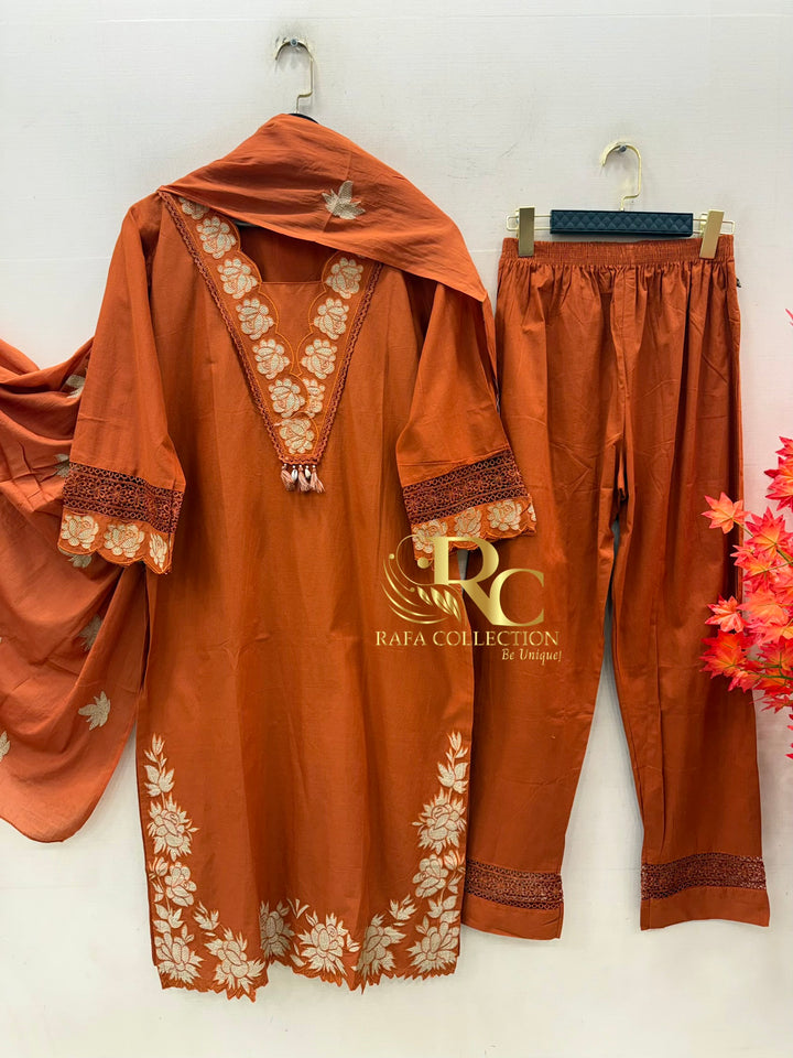 Embroidered Cotton Suits