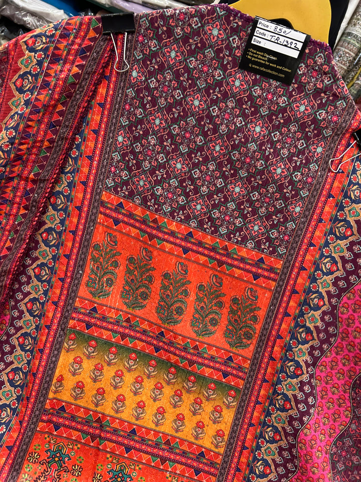 MULTI COLOUR UNSTICH SUIT