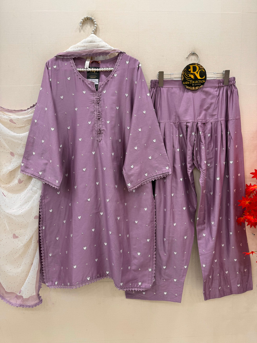 Embroidered Farshi salwar suits
