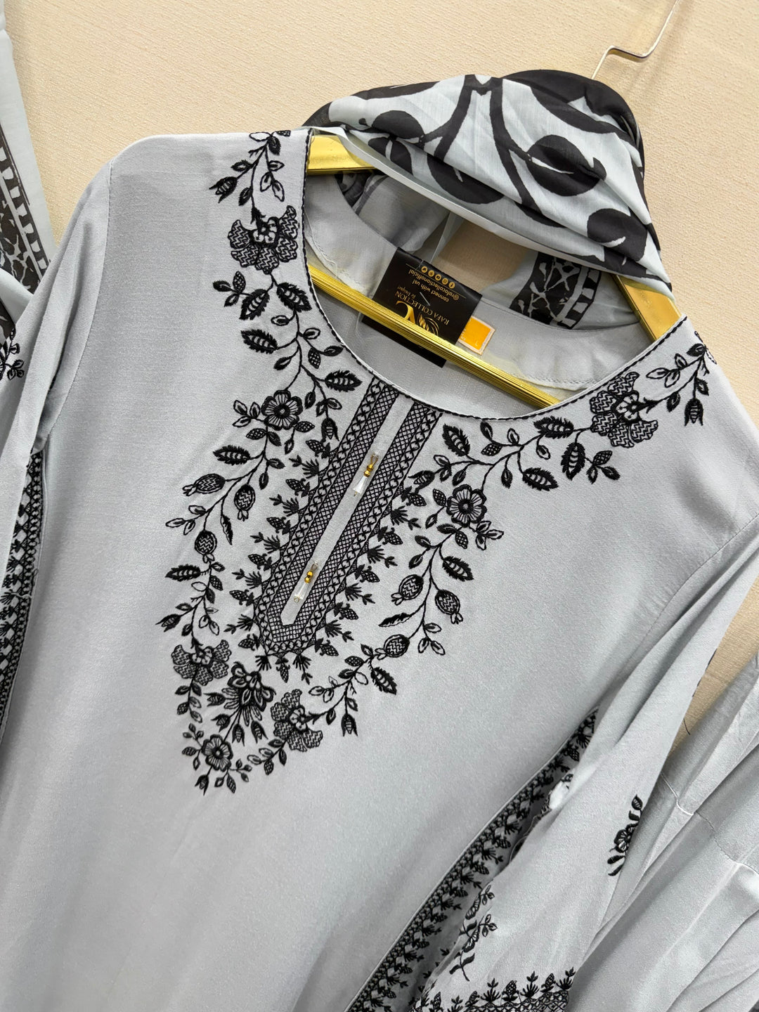 Embroided farshi suits