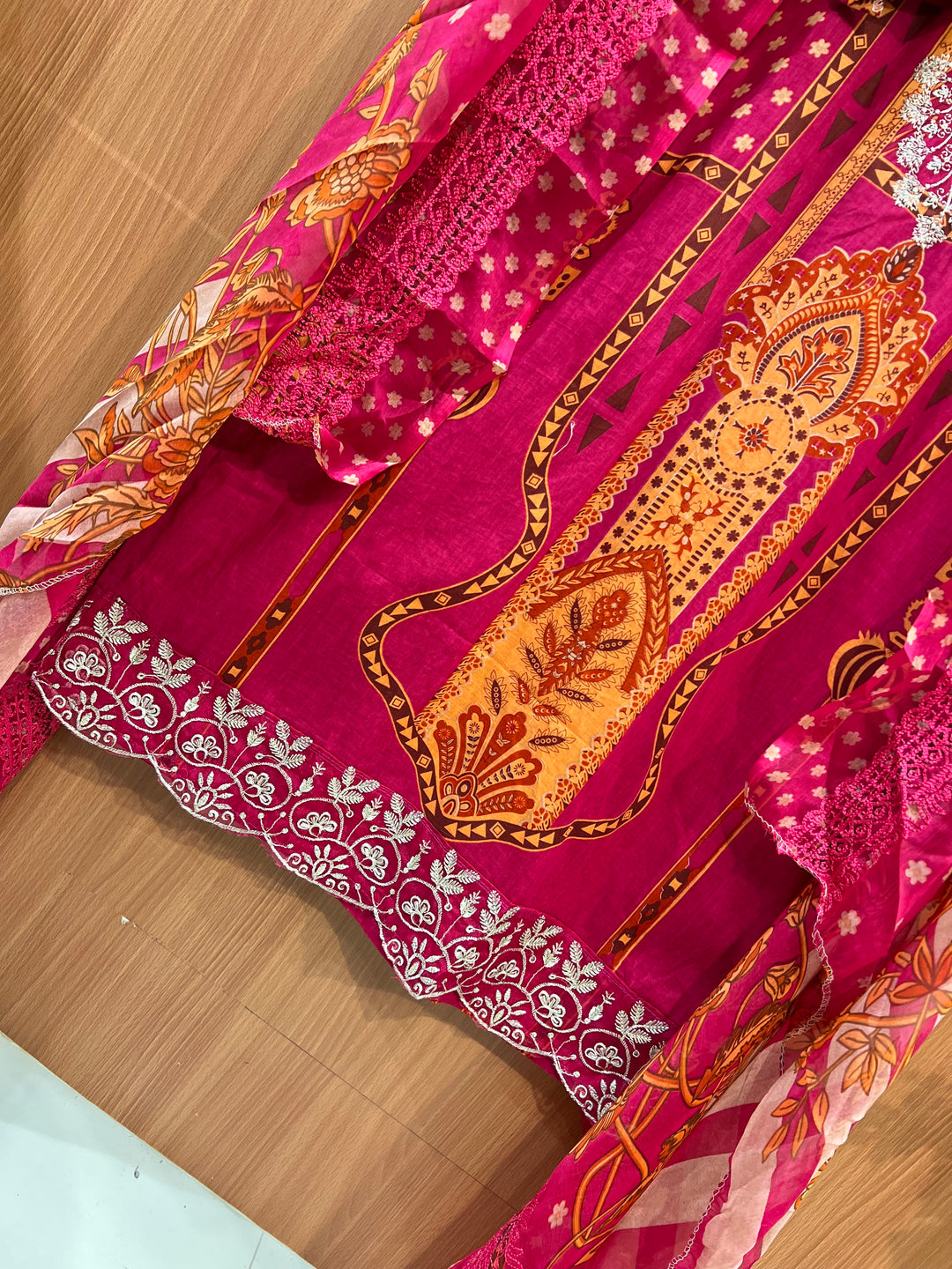 Cotton Embroidered suits 2541