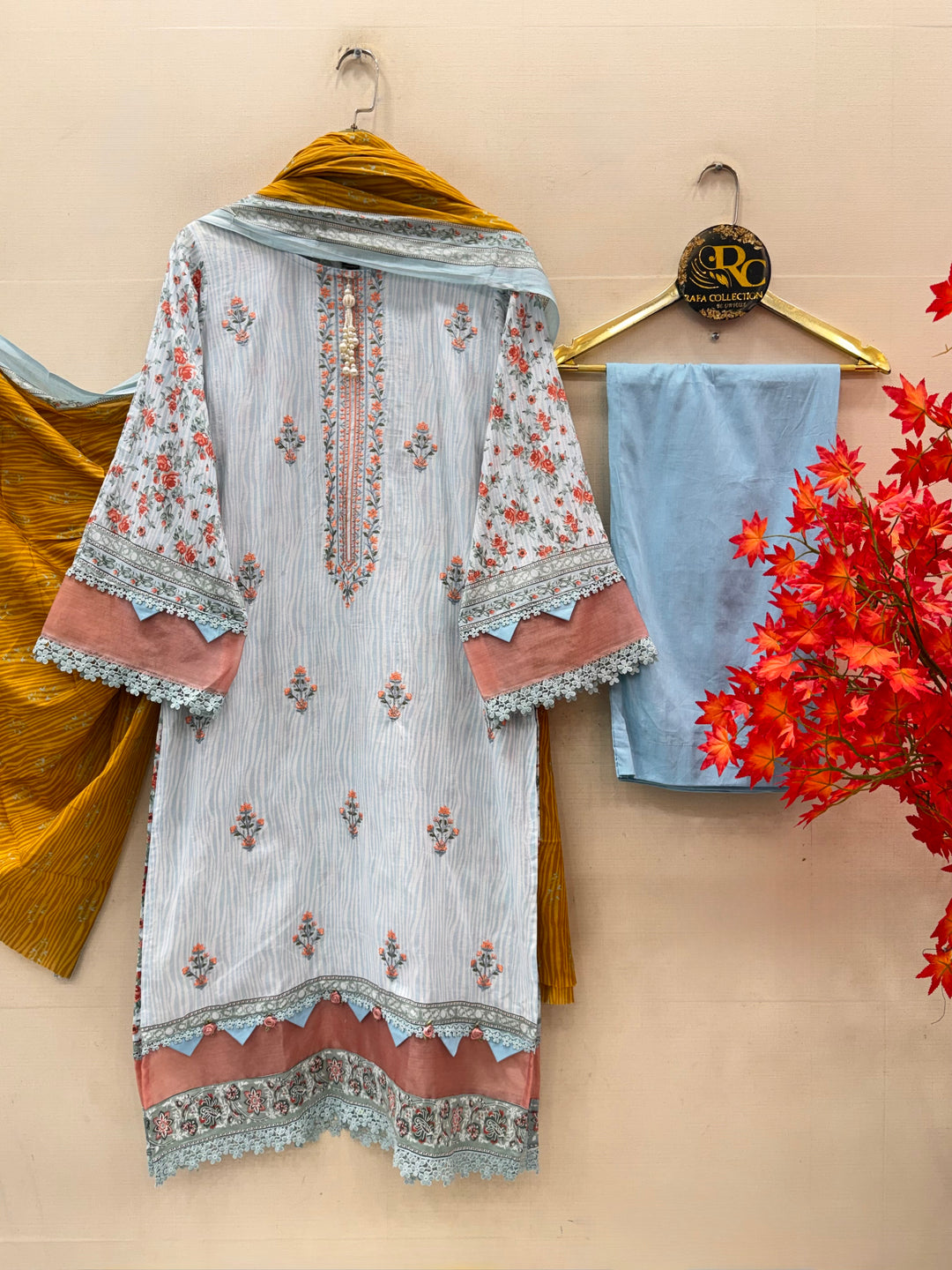 Cotton Embroidered Suits
