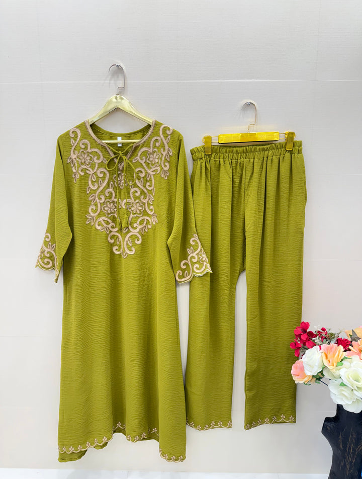 Imported embroided co-ord sets