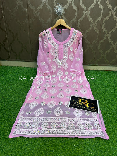 Lucknawi georgette kurti
