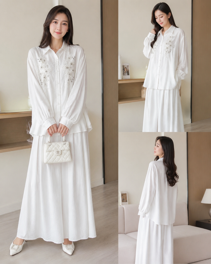 Imported korean skirt Co-ord Sets
