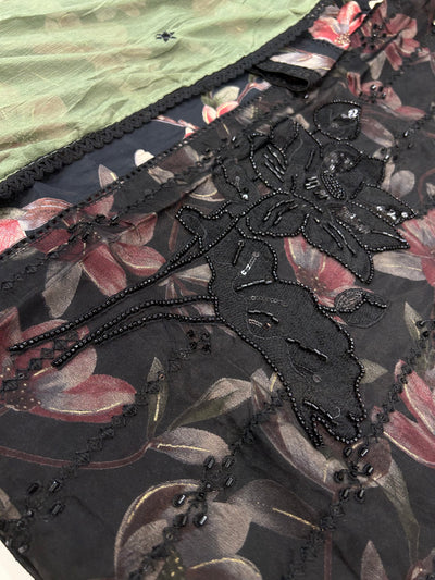 Silk cotton Handwork Suit 672801