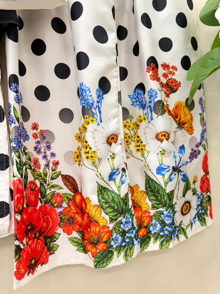 Satin Polka Dot Suits