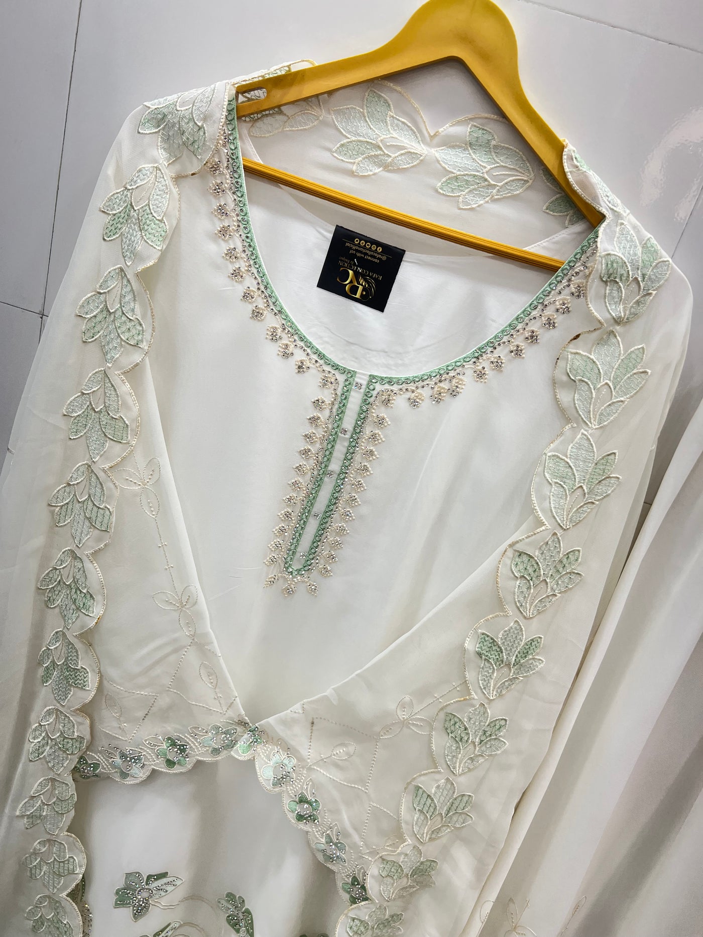 Embroidered  palazzo suits 2820