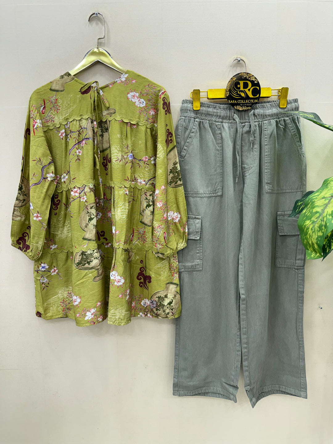 Korean denim cargo Sets