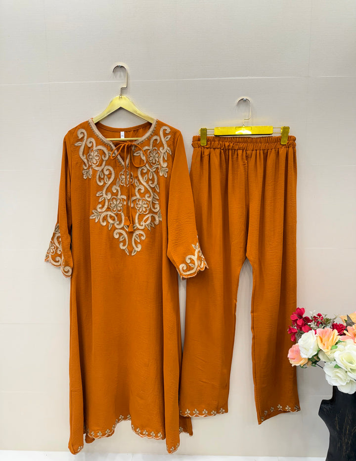 Imported embroided co-ord sets