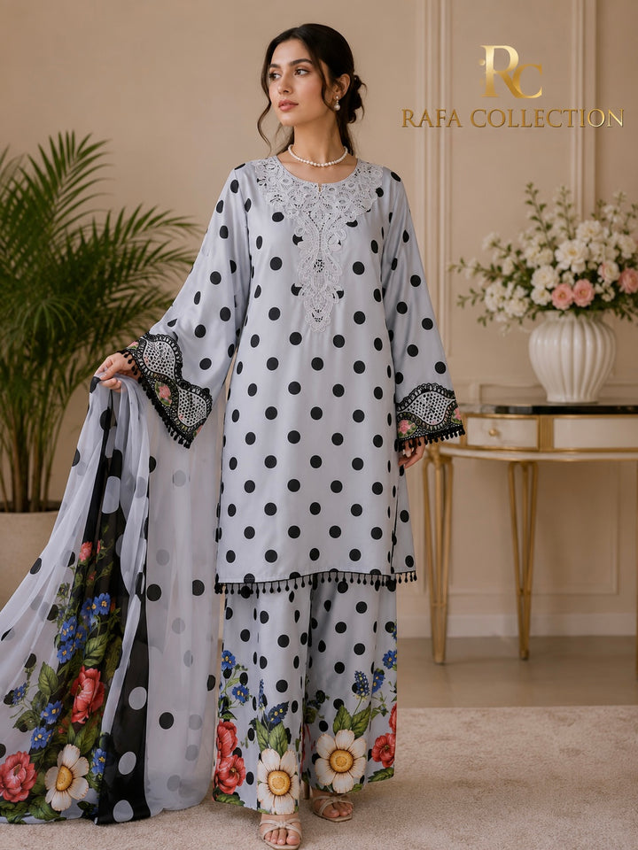 Polka dot suits
