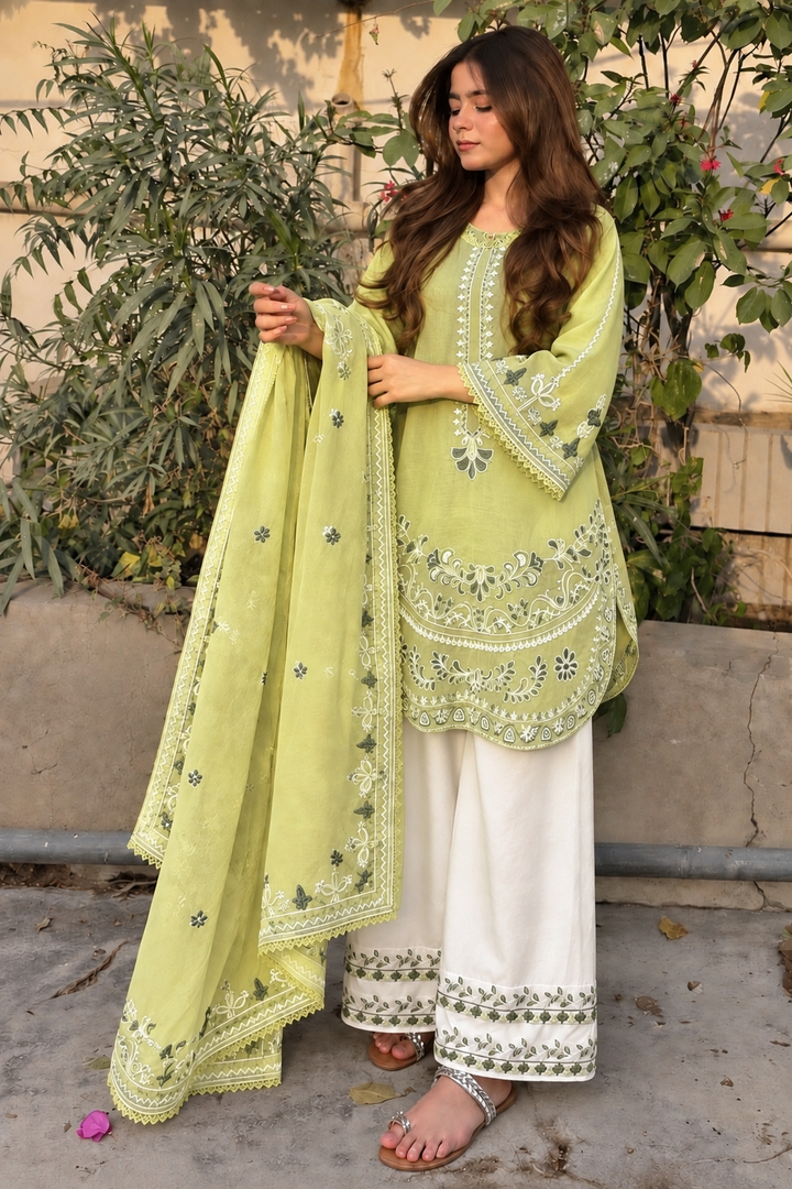 Cotton Embroidered Suits