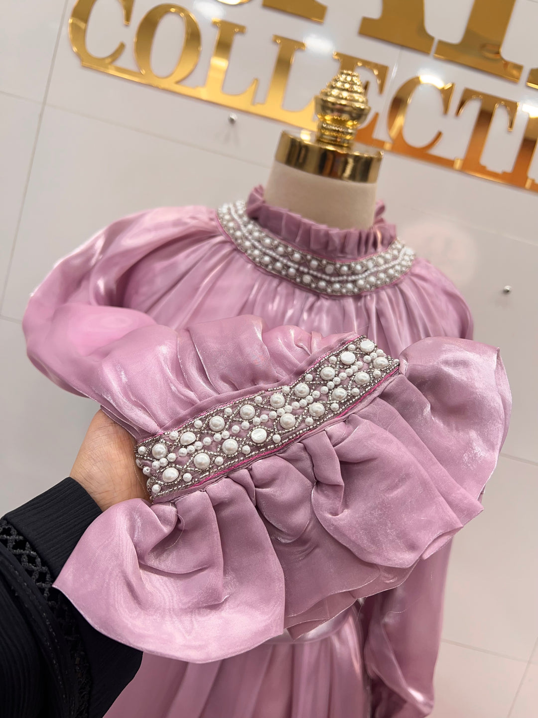 Shimmer organza gowns 124254