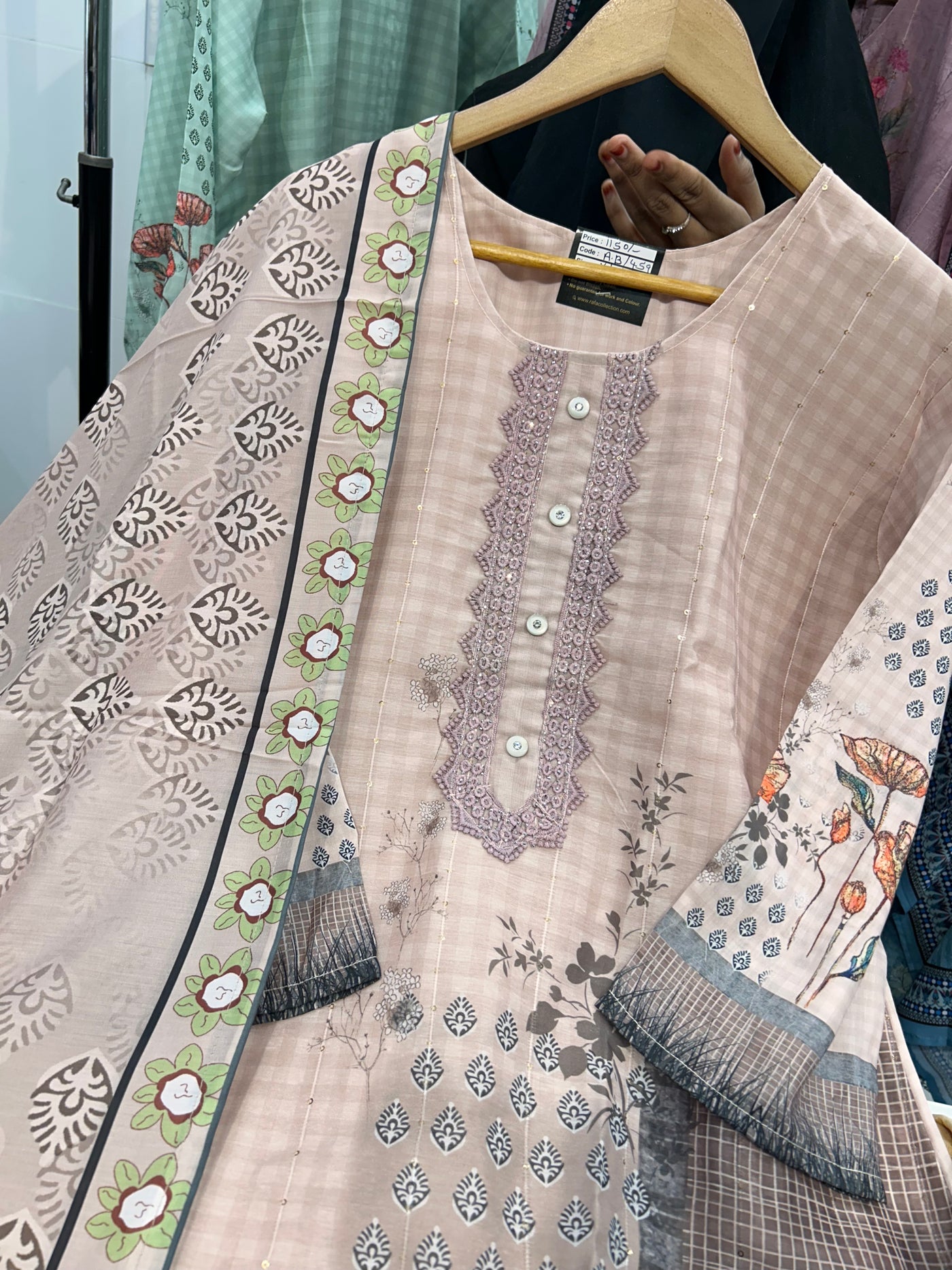 Pakistani print suit 460