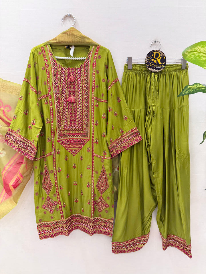 Afgani Embroidered Farshi suits