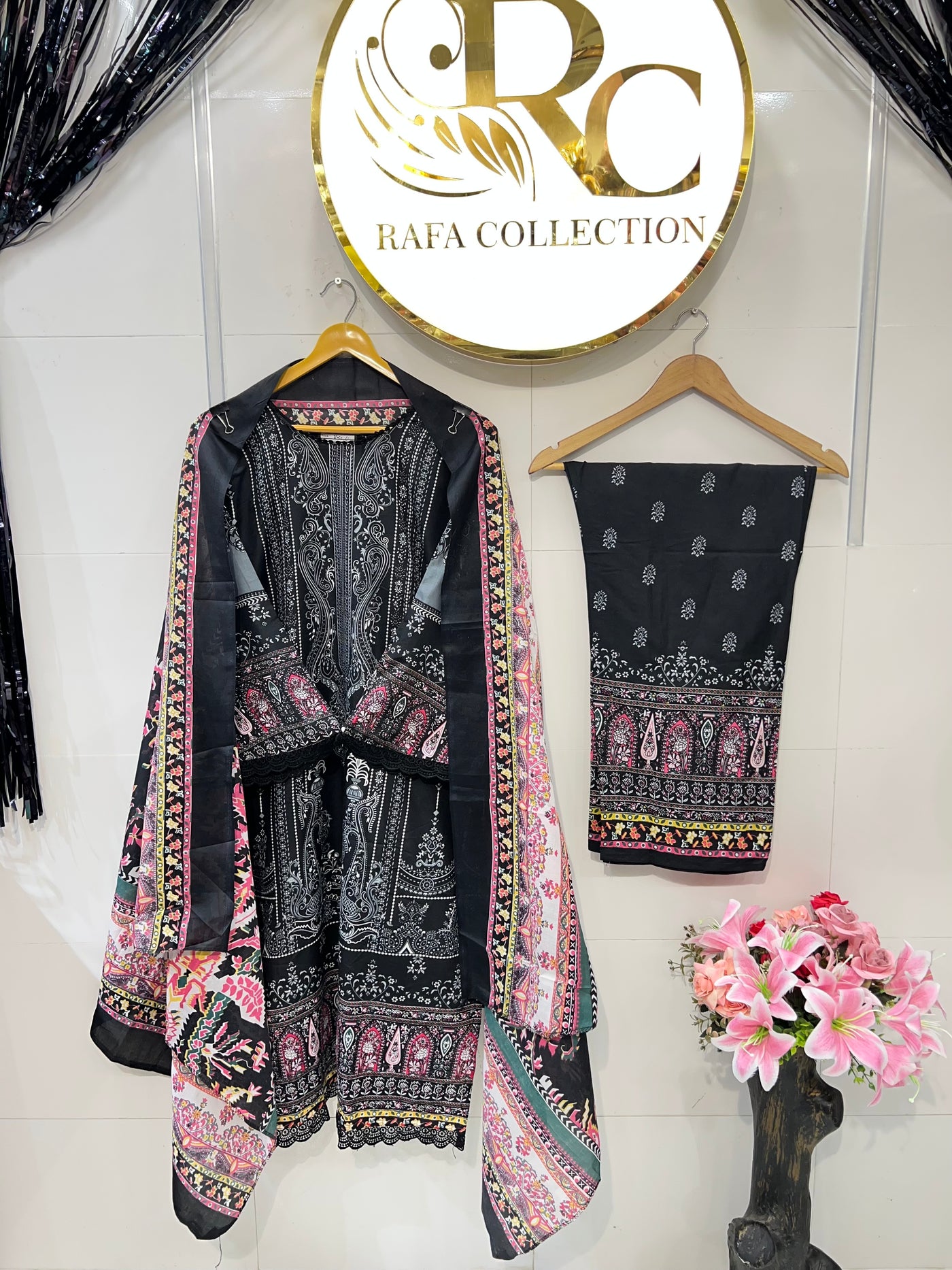 Semi cotton palazzo suits 2299