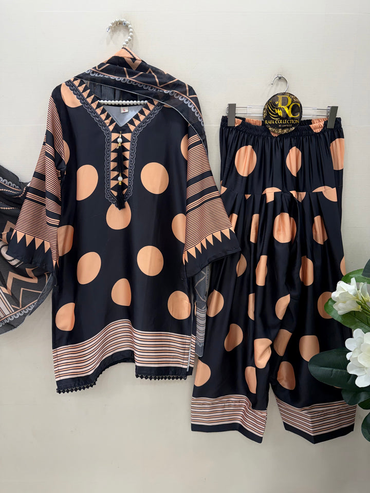 Polka dot farshi salwar suits