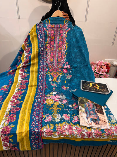Cotton Embroidered Suit 5024