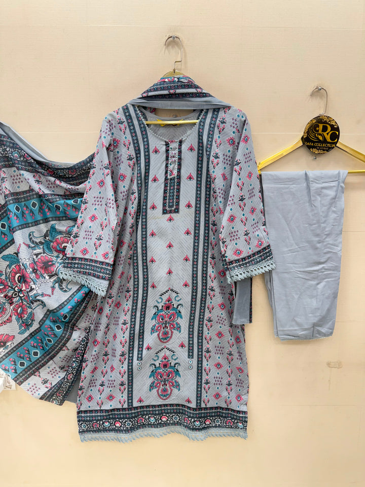 Semi Cotton printed Suits