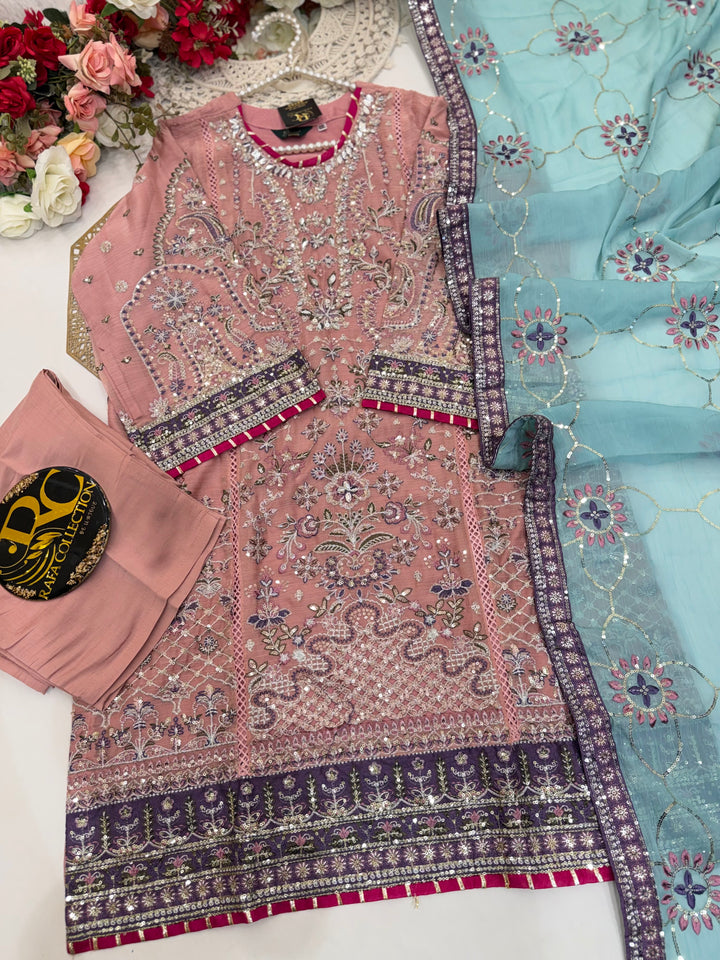 Eid Handwork Chiffons  2952