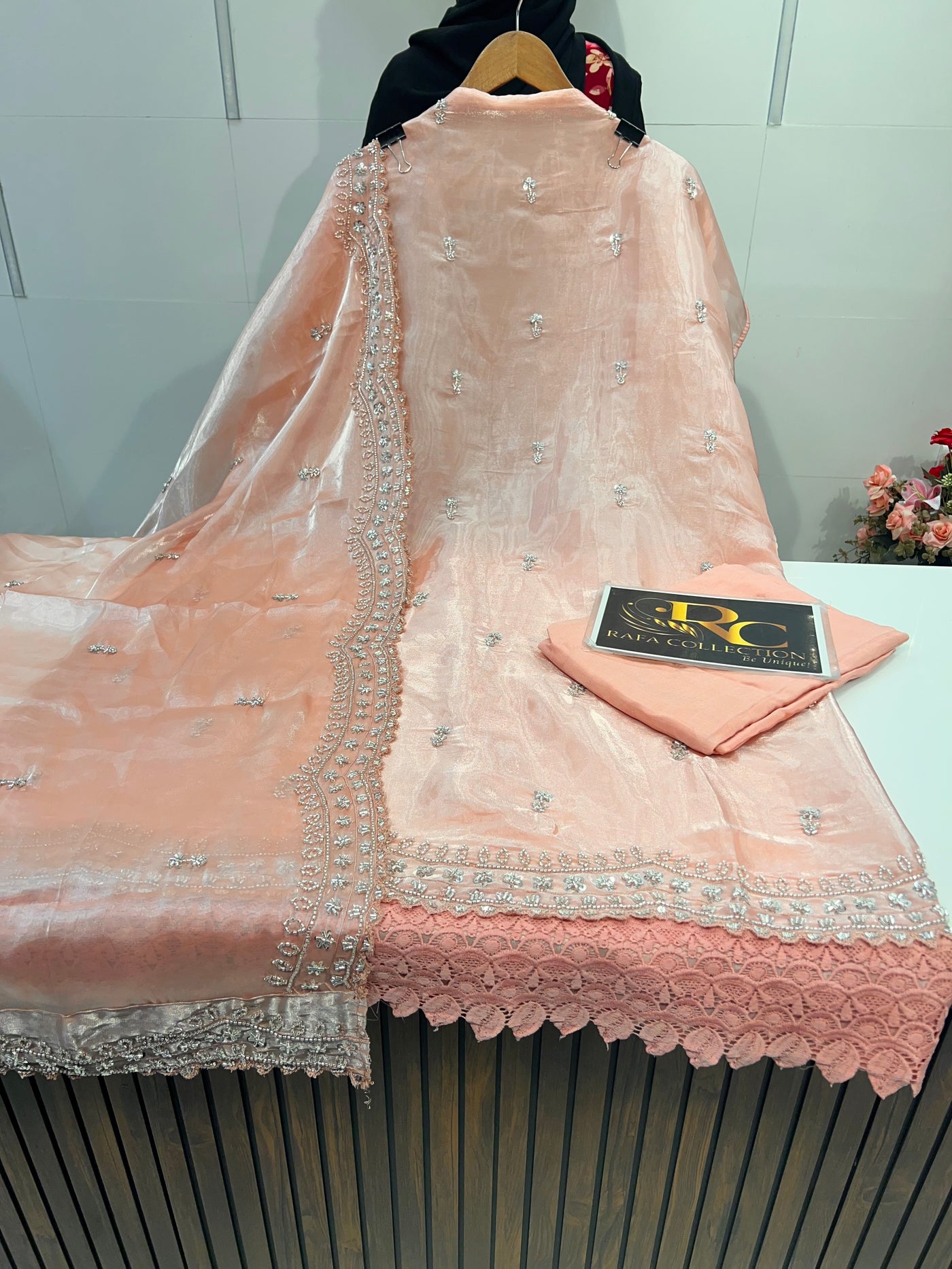 Organza Handwork suit 2254