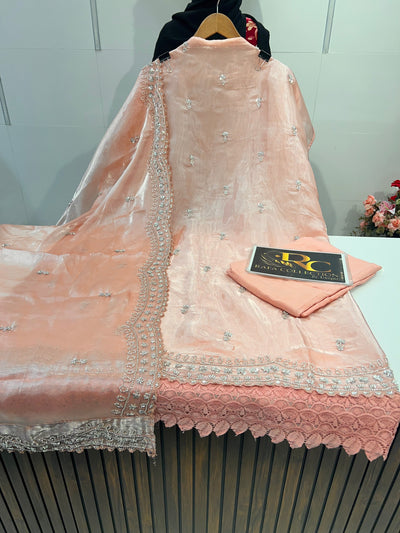 Organza Handwork suit 2254