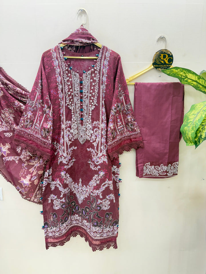 Pakistani patch work suit 40014