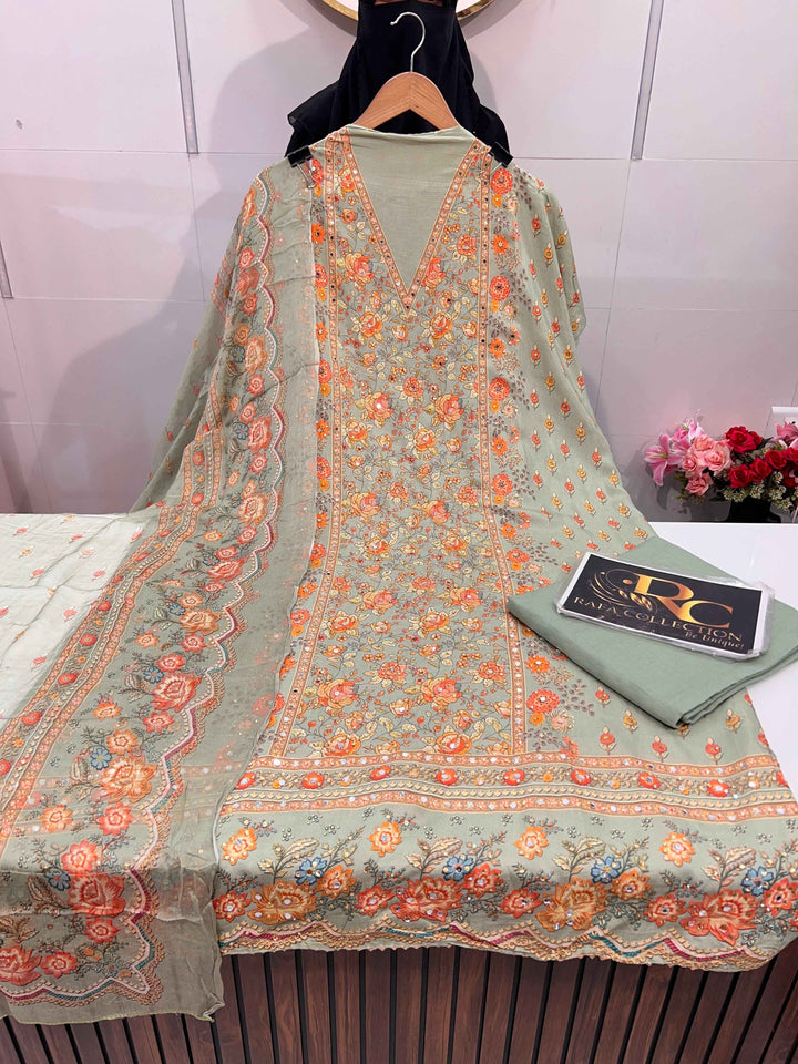 Muslin unstitched Suit 1785