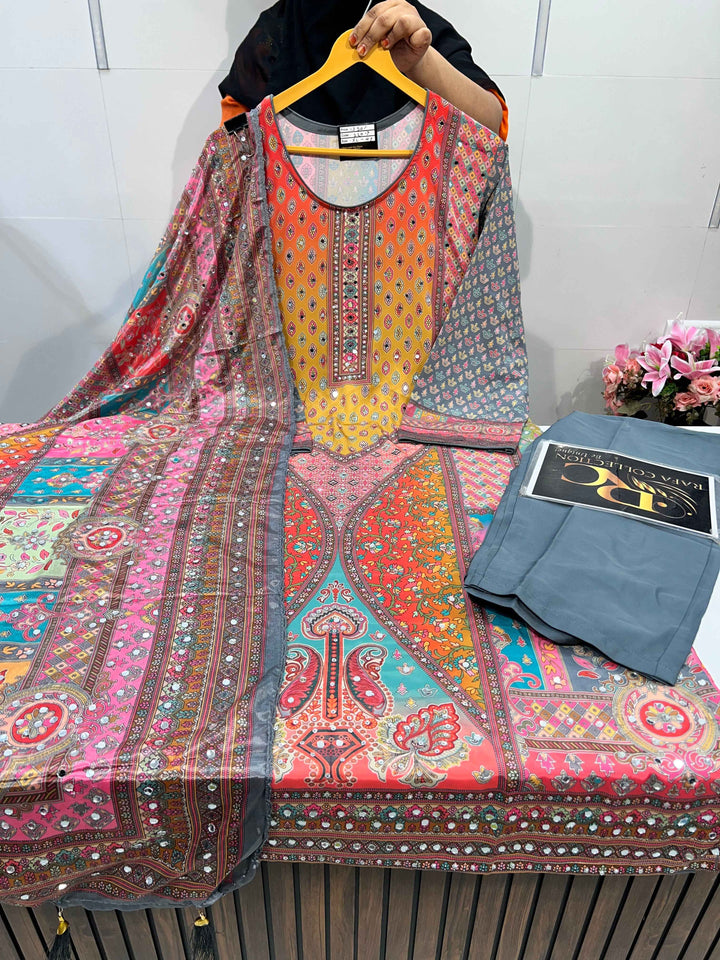 Sagar Multi mirror Suit 2207